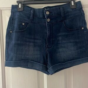 Wallflower high rise jean shorts!